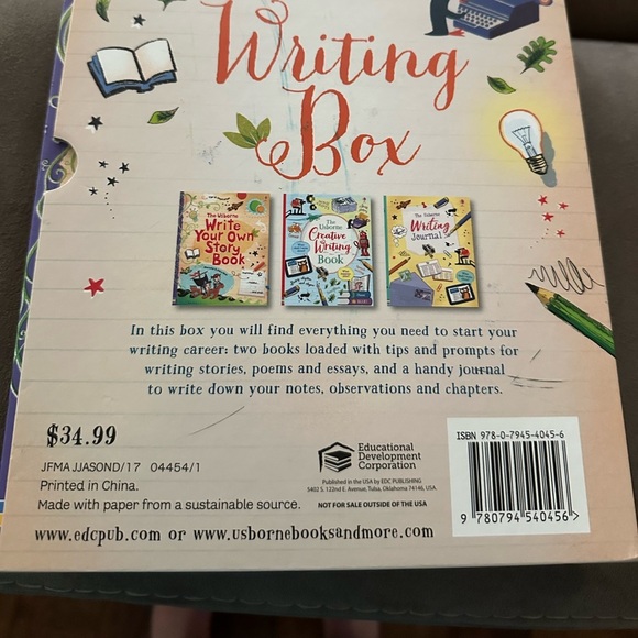 The USBORNE Writing Box.  Hardcover.  Brand new.  Never Used. - Picture 4 of 4